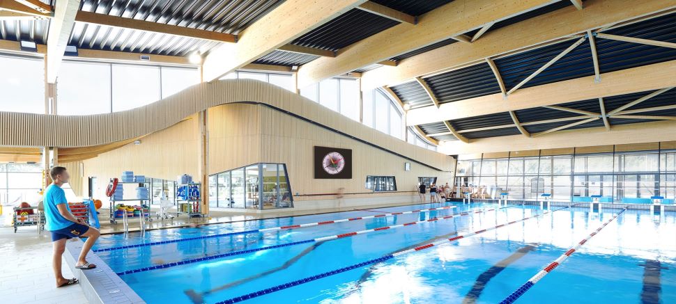 écrans vidéos LED dans le centre aquatique L'Aa Piscine de Lumbres