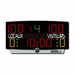 Tableau de scores avec vidéo intégrée certifié FIBA Niveau 1