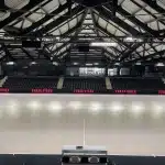 Tour de terrain Stramatel dans la salle du Angers SCO Handball