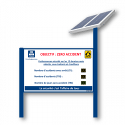 afficheur nombre de jours sans accident exterieur solaire stramatel yara