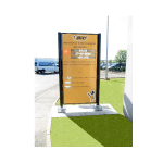 afficheur securite exterieur sur mat stramatel bic