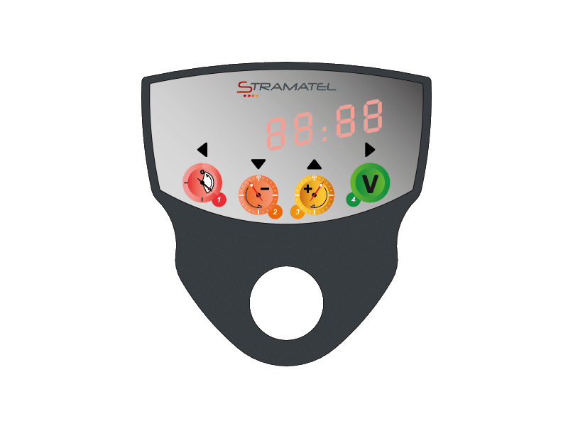 portable desk and controller for stramatel stopwatch