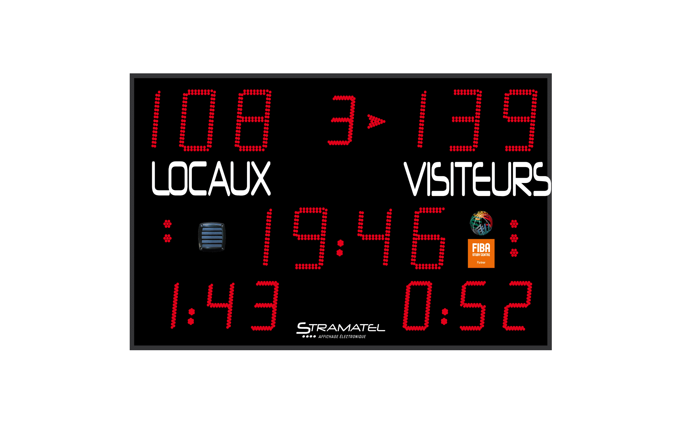 panneau afficheur de score