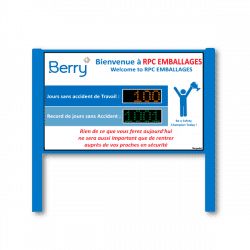 afficheur nombre de jours sans accident exterieur initial stramatel berry