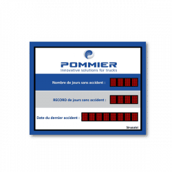 afficheur nombre de jours sans accident interieur stramatel pommier