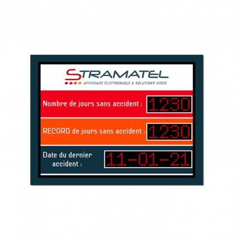 afficheur nombre de jours sans accident stramatel