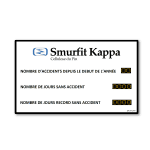 afficheur nombre de jours sans accident interieur pertinence stramatel smurfit kappa