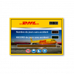 afficheur securite interieur nombre de jours sans accidents dhl stramatel