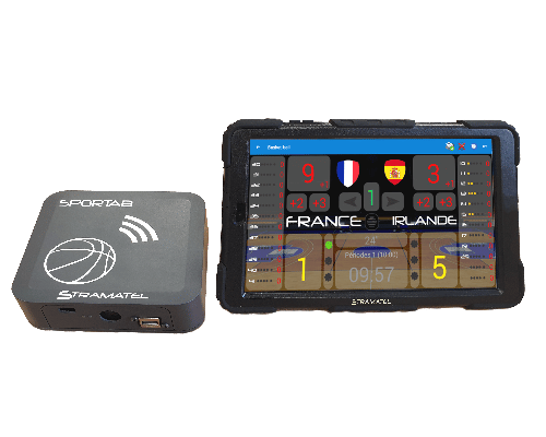 pupitre tactile sportab multisports stramatel avec box