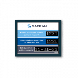 afficheur nombre de jours sans accident safran stramatel