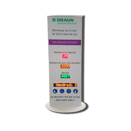 totem securite interieur sur-mesure braun