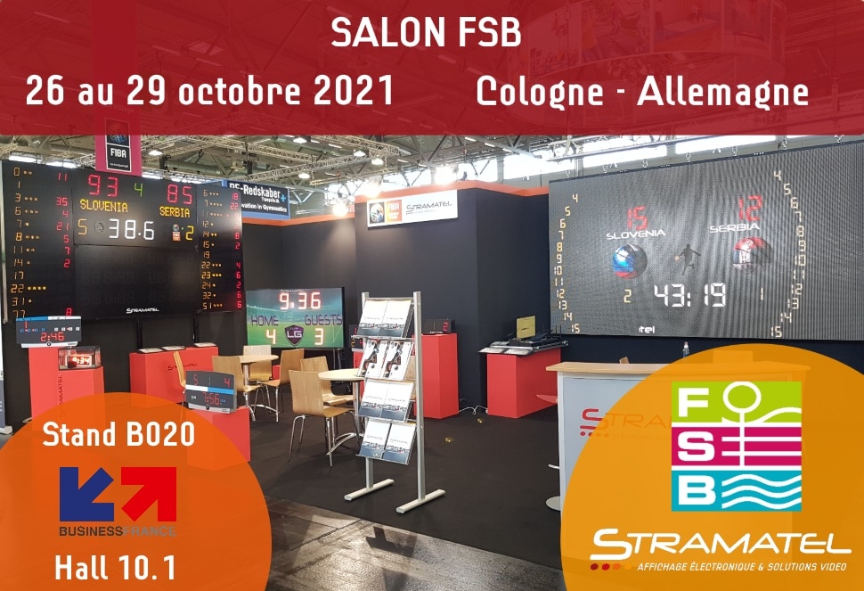 salon FSB 2021 Cologne en Allemagne stand Stramatel