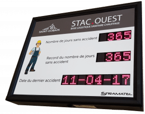 Nombre jours sans accident stramatel saint gobain