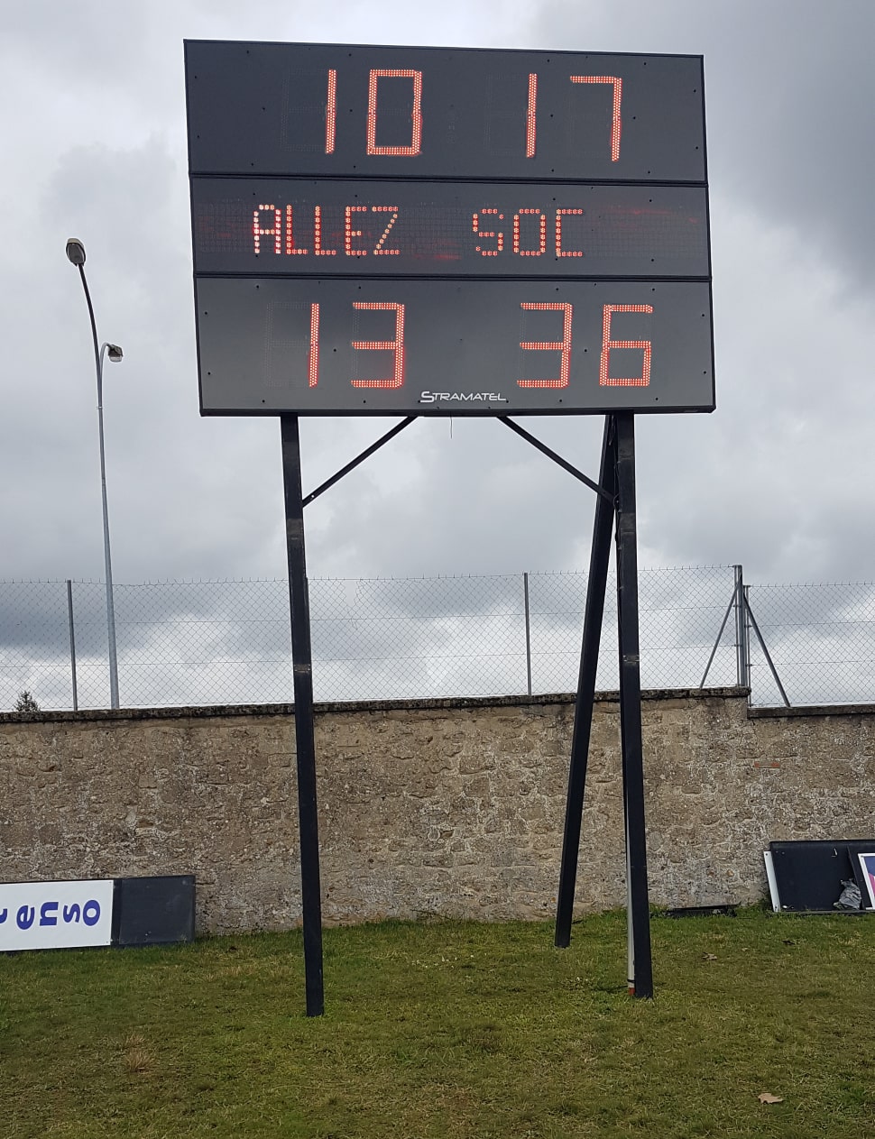 Afficheur de score FRC AD Stramatel à Châtellerault