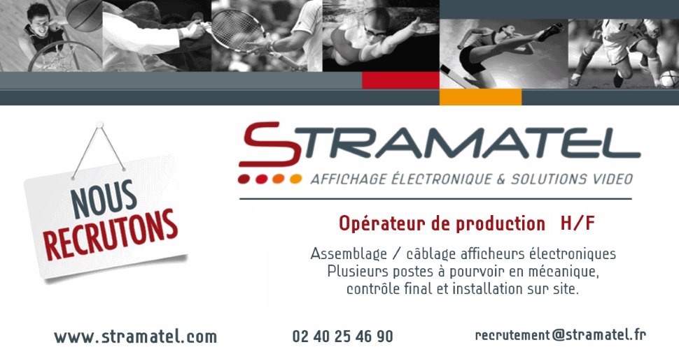 Recrutement opérateur de production Stramatel pour 2022