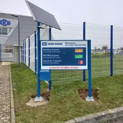 afficheur de sécurité solaire photovoltaïque pour Knorr-Bremse