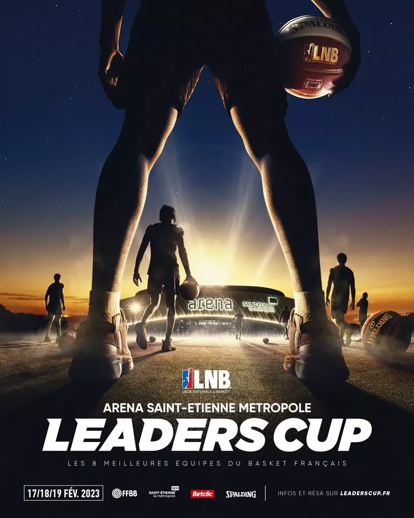 Affiche de la Leaders Cup 2023 à l'Aréna Saint-Étienne Métropole