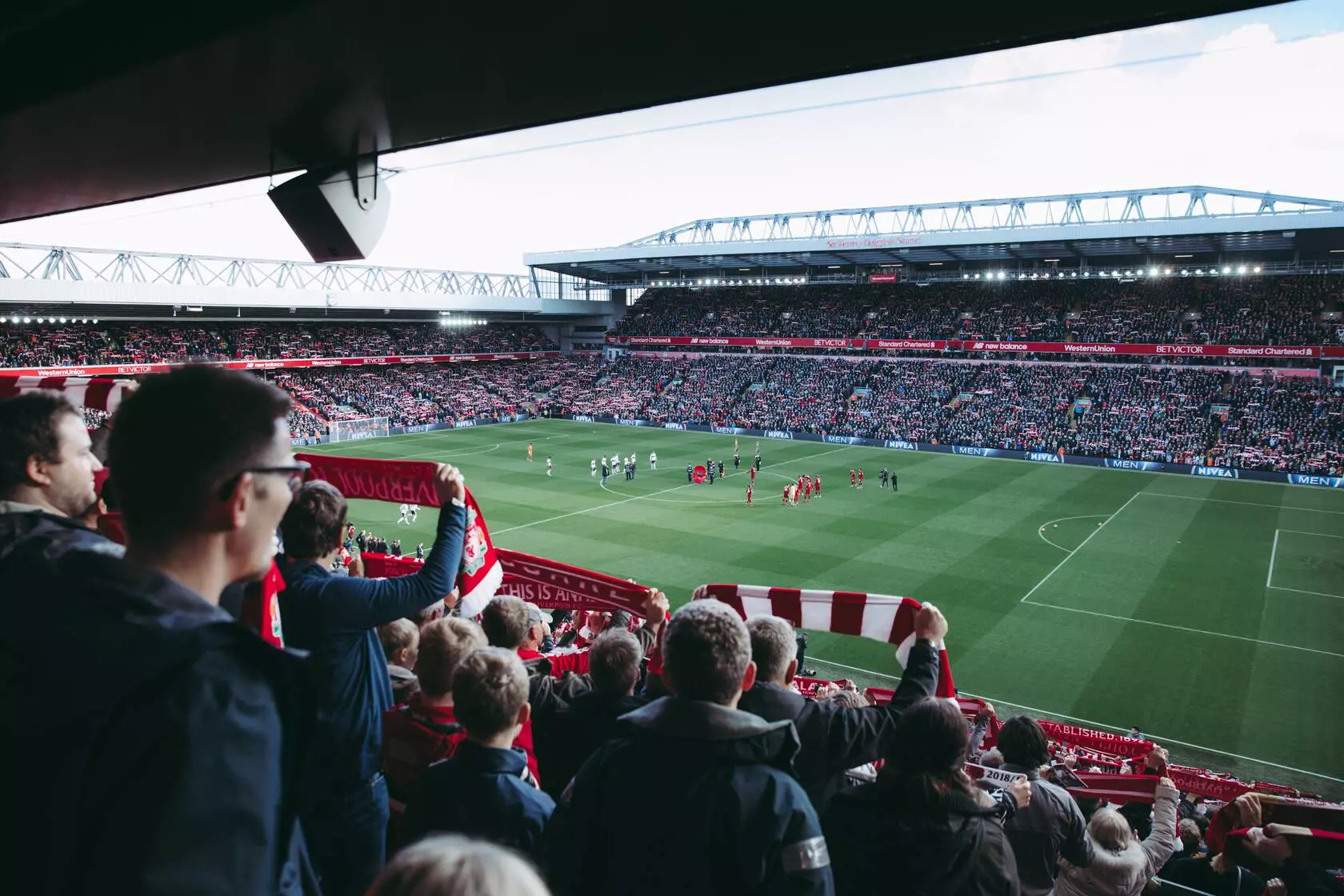 Supporter dans un stade de football