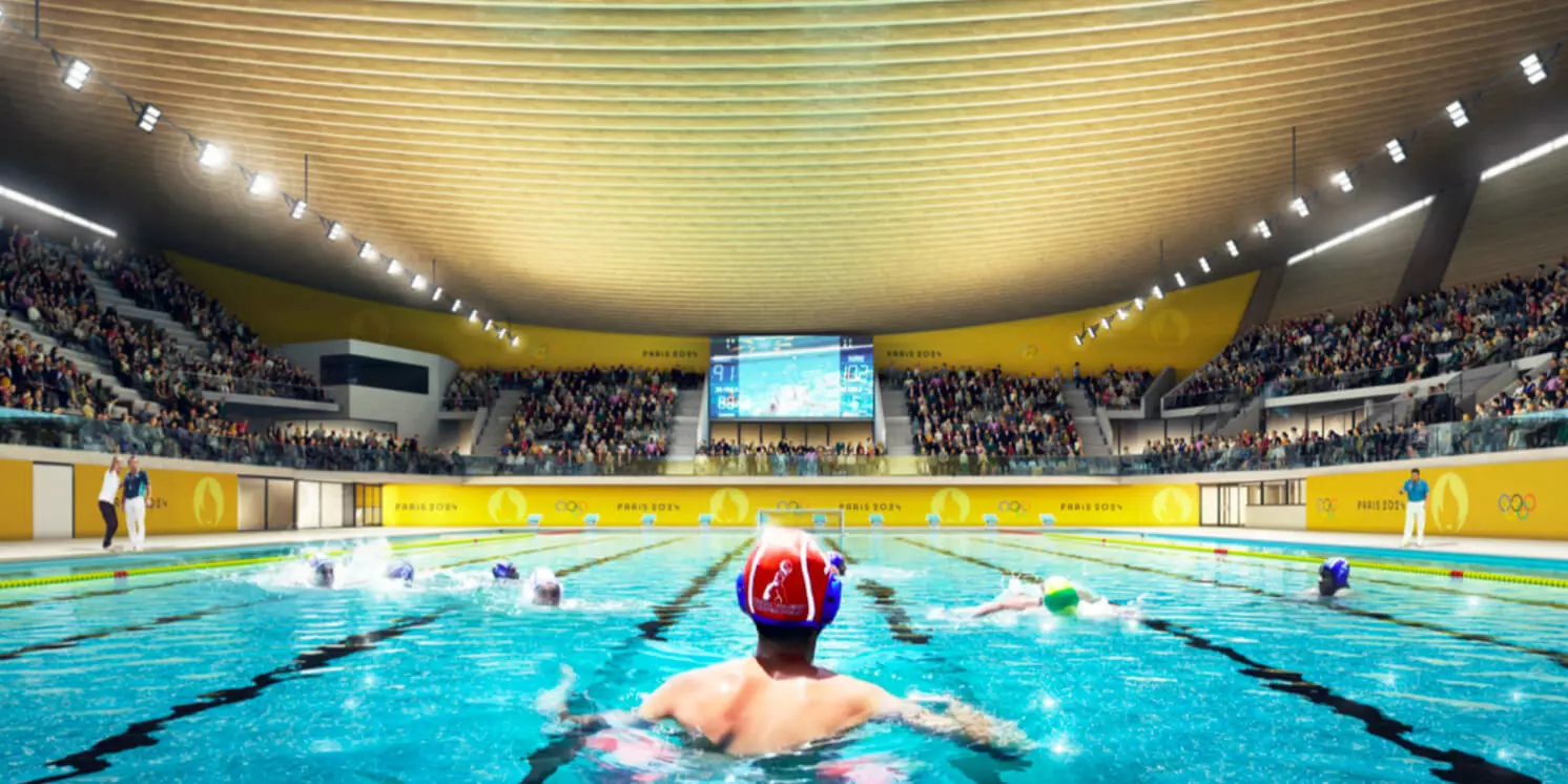 stramatel équipe le centre aquatique olympique de saint-denis