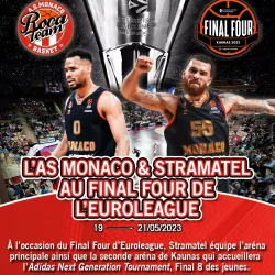 stramatel et monaco basket au Final Four de l'Euroleague 2023