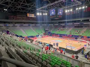arena de Stozice à Ljubljana en Slovénie accueille les matchs de l'Eurobasket féminin 2023
