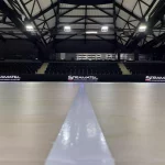 tour de terrain vidéo LED Stramatel à Angers - SCO Handball