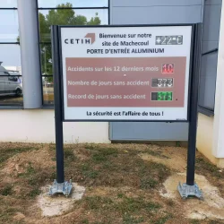 afficheur de sécurité Stramatel sur le site de CETIH à Machecoul