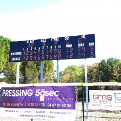 afficheur de score baseball béziers