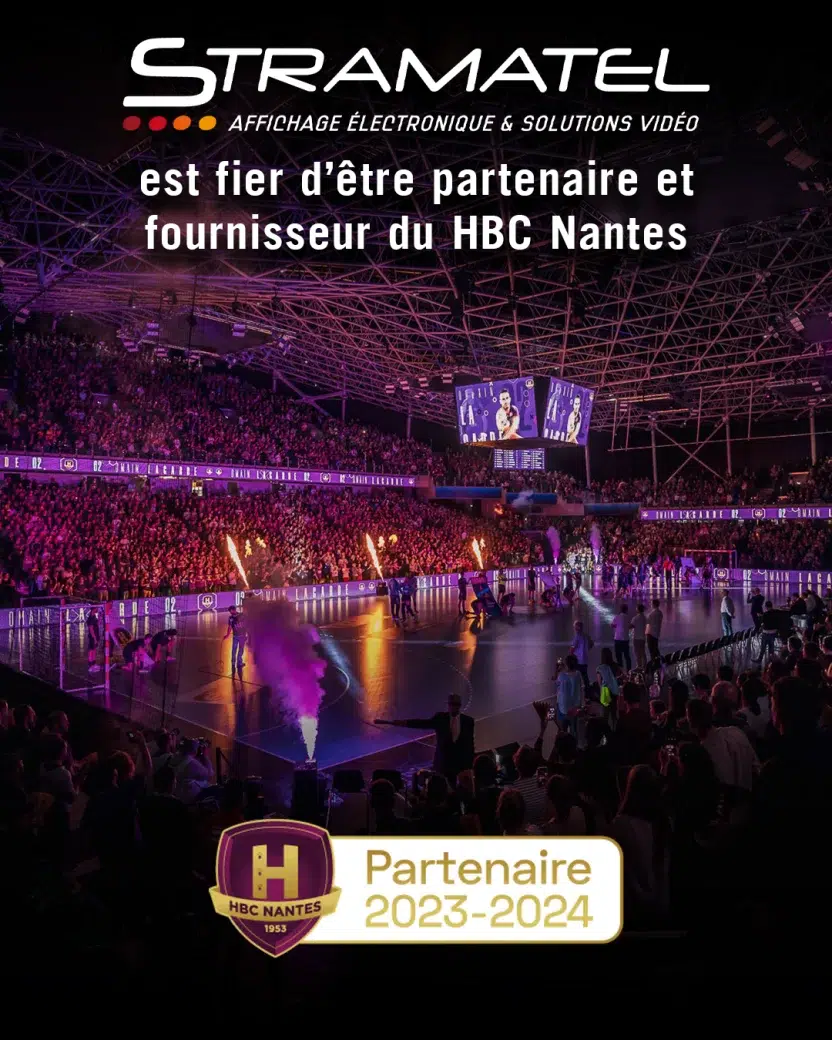 Visuel partenariat 2023/2024 du HBC Nantes
