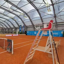open galerie espace anjou tennis angers tour de terrain vidéo LED Stramatel