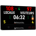SL Video Scoreboard pour le basketball homologué FIBA