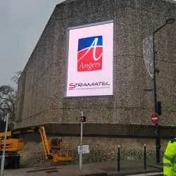 écran vidéo LED installé à angers