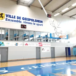 tableau de score ME800 et afficheur de temps d'attaque SC24 au gymnase de Geispolsheim