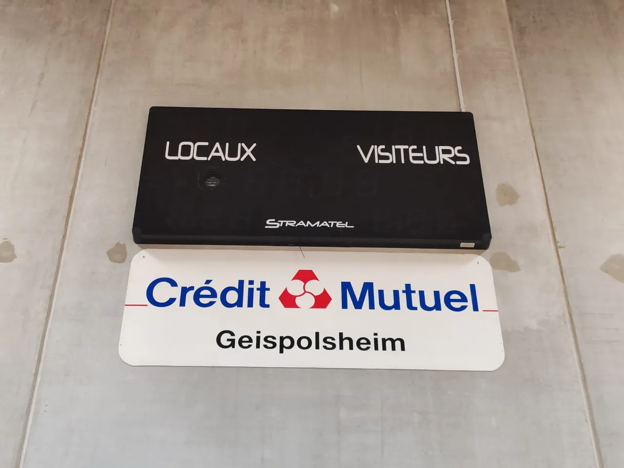 afficheur de score MD7000 au gymnase de Geispolsheim