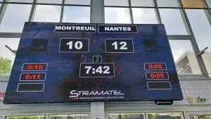 Interface du logiciel vidéo SL3 pour l’affichage sportif
