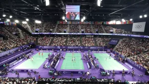 cube vidéo LED Stramatel badminton Adidas Arena