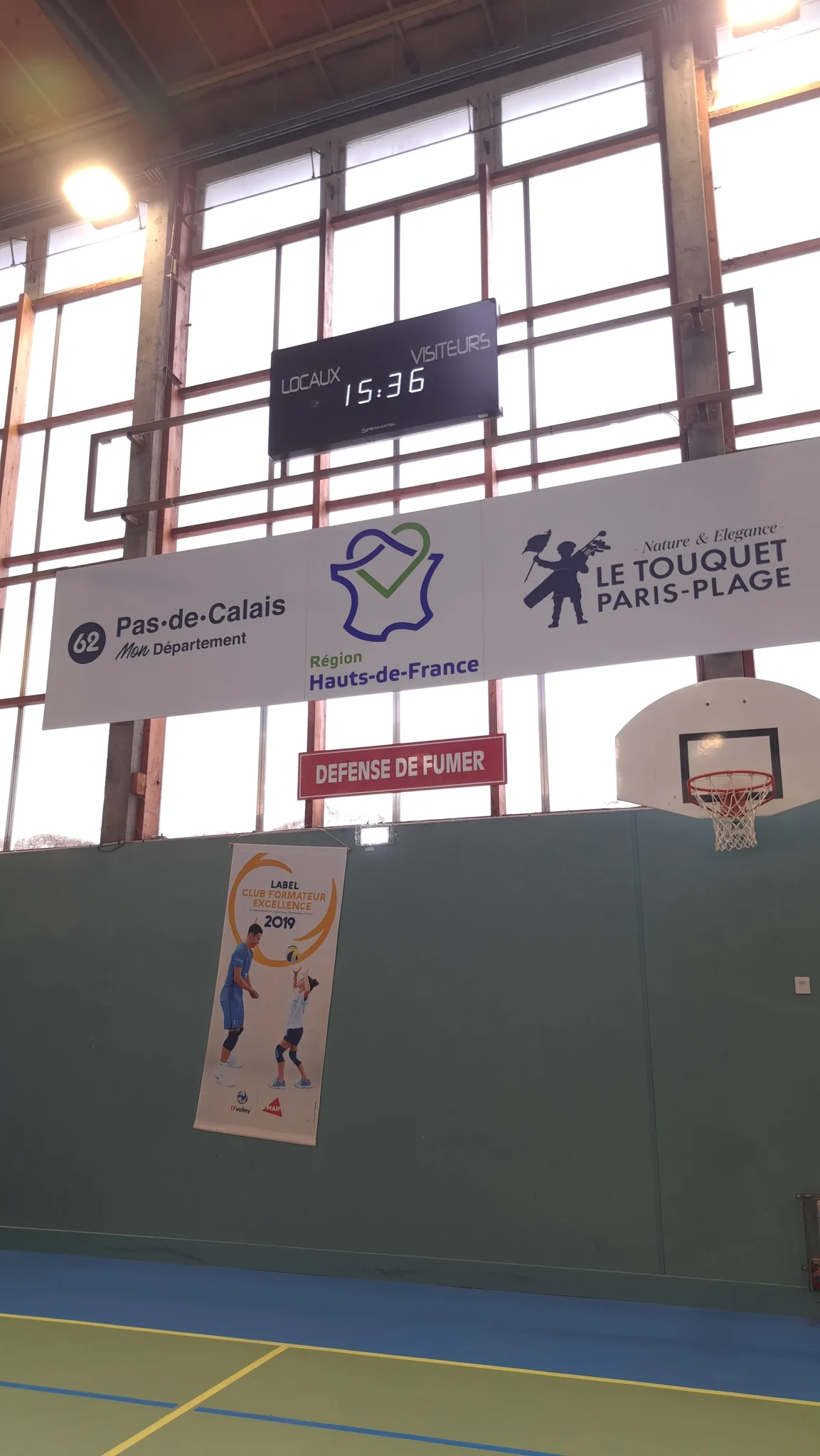 Afficheur sportif Stramatel MD7000 au Palais des Sports Paul Olombel