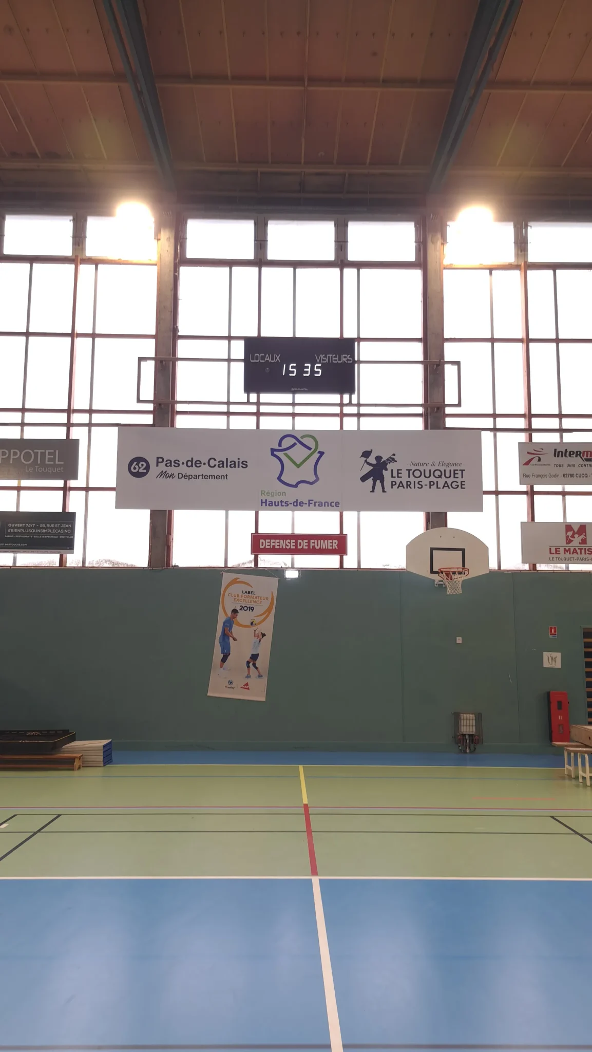 Afficheur sportif Stramatel MD7000 au Palais des Sports Paul Olombel