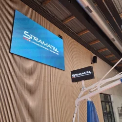 écran vidéo LED 10m² Stramatel et dynamic led double face gymnase Tarare