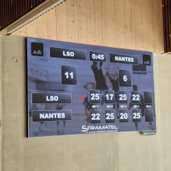 Écran vidéo LED Stramatel 7m² au Gymnase du Centre des Sables d’Olonne