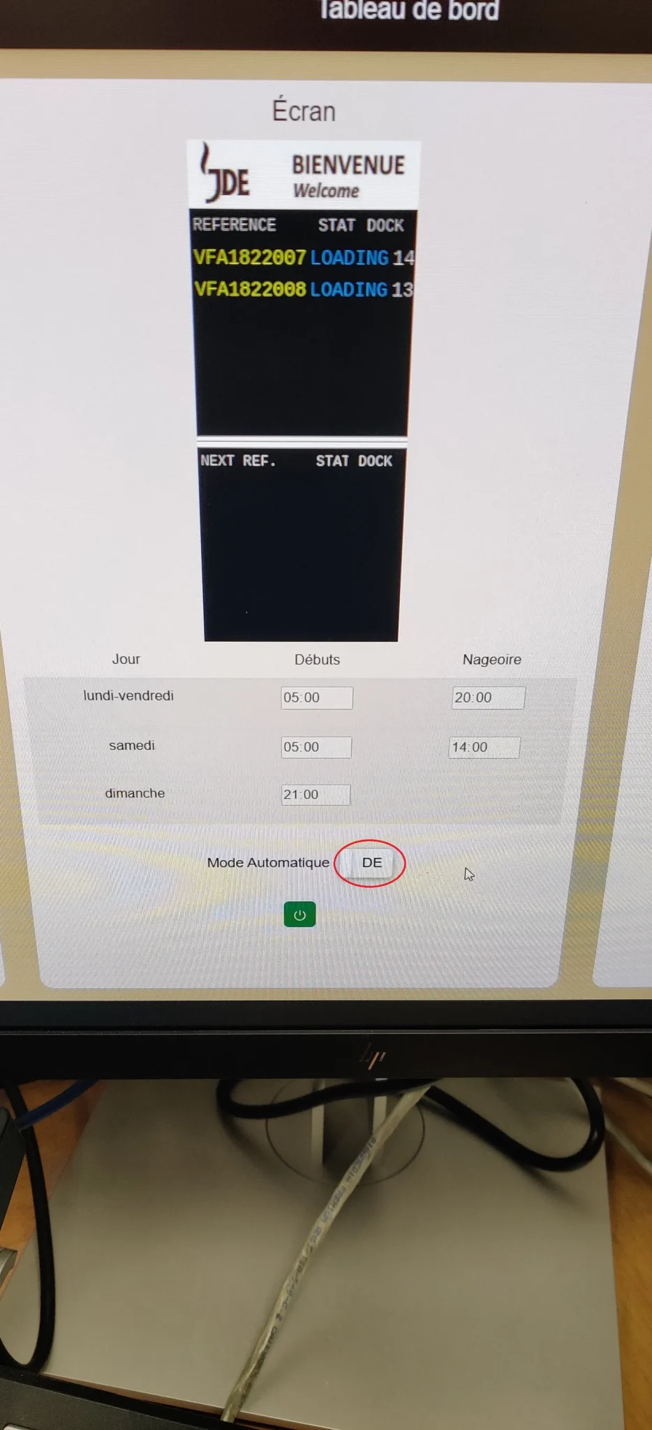 Interface web dédiée de gestion logistique Stramatel
