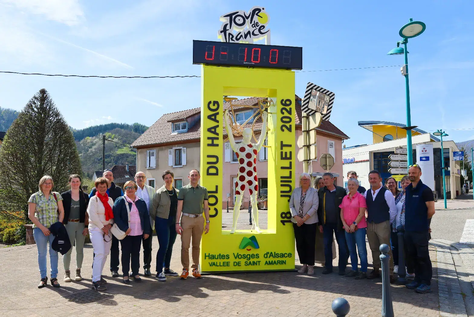 afficheur décompte jours Tour de France 2026 vallée Saint-Amarin